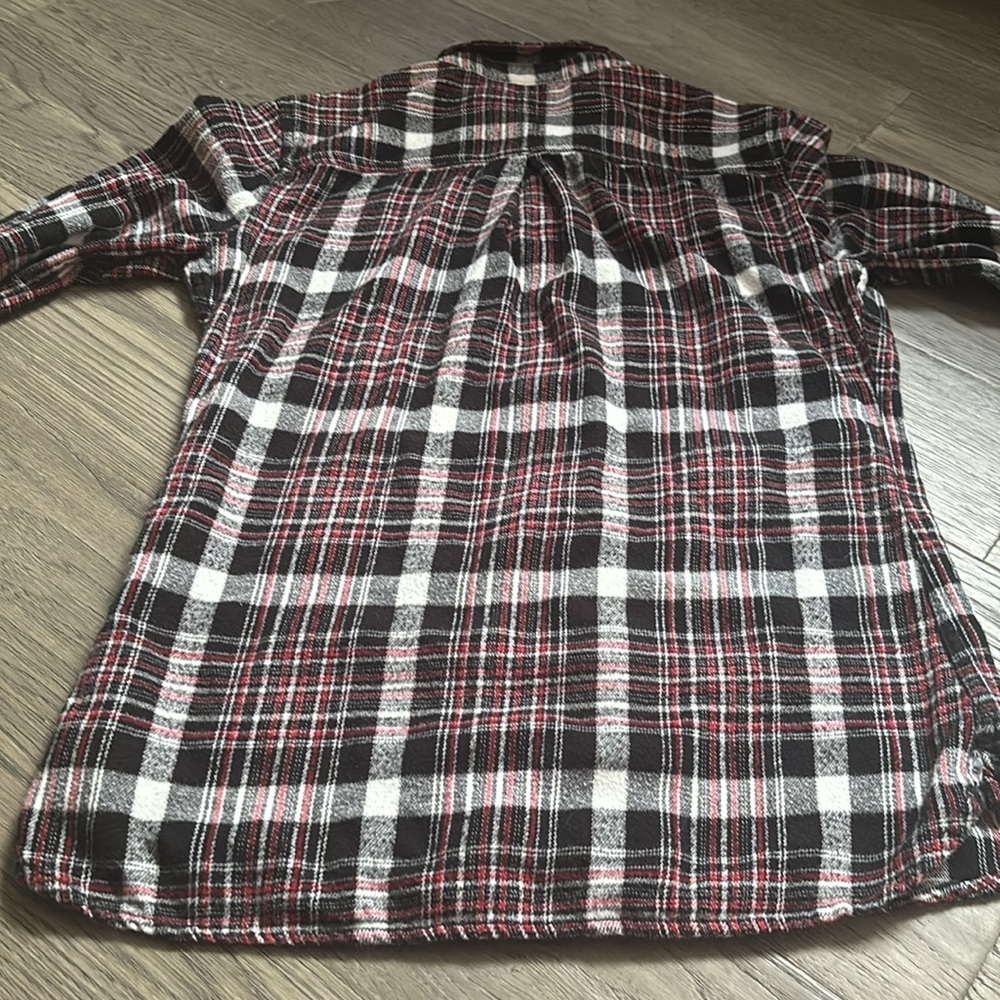 Woolrich | Red and Black Flannel Plaid Button Down Shirt Size XS - Picture 10 of 11